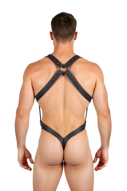 Joylgbt‘s Studded H-Front Harness Thong