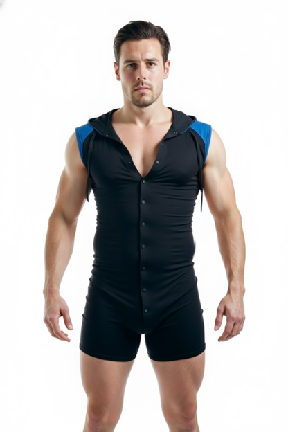 Joylgbt‘s Cobalt Color Block Sleeveless Onesie