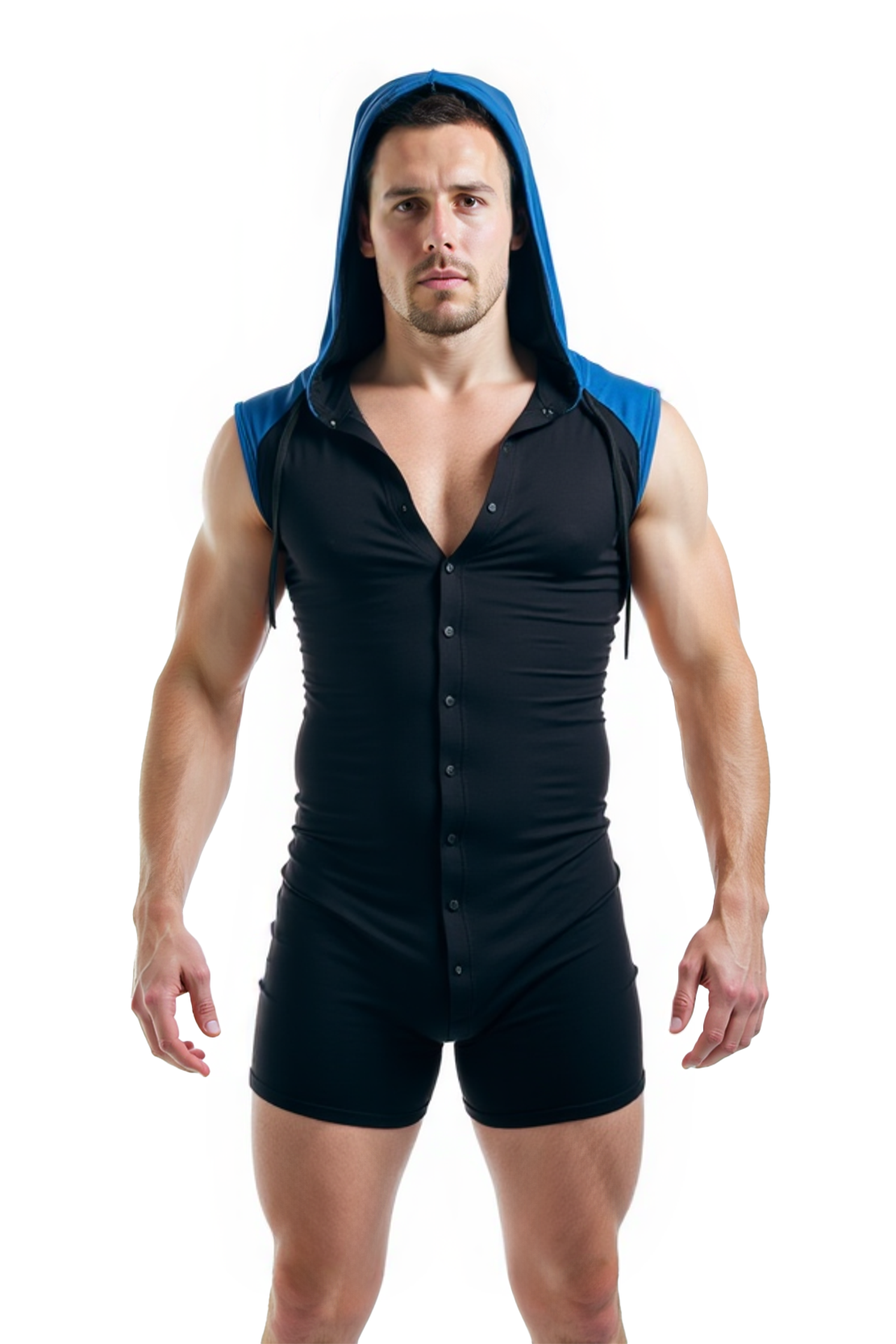 Joylgbt‘s Cobalt Color Block Sleeveless Onesie