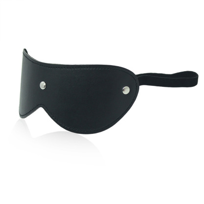 Black Leather Eye Mask