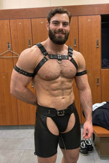 Joylgbt Black Harness Shorts Set