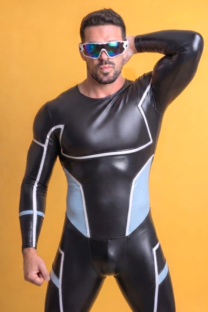 Joylgbt Men’s Leather Bodysuit