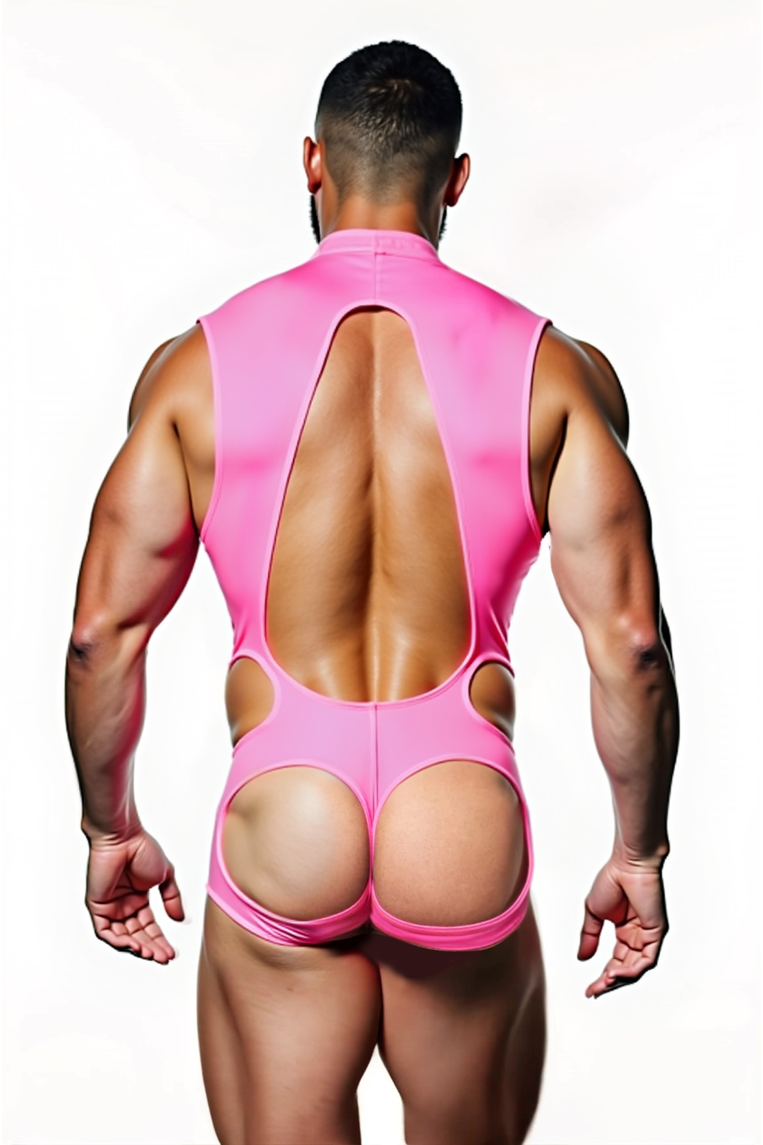 Barbie Boy Sheer Pink Body Thong