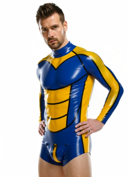 Joylgbt‘s Men's Long Sleeve Superhero-Inspired Compression Bodysuit
