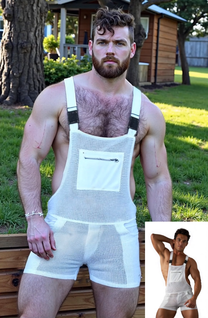 JoyLgbt‘s Summer Party Must-Have: Sheer Mesh Overalls Romper - Unleash Your Vibrancy