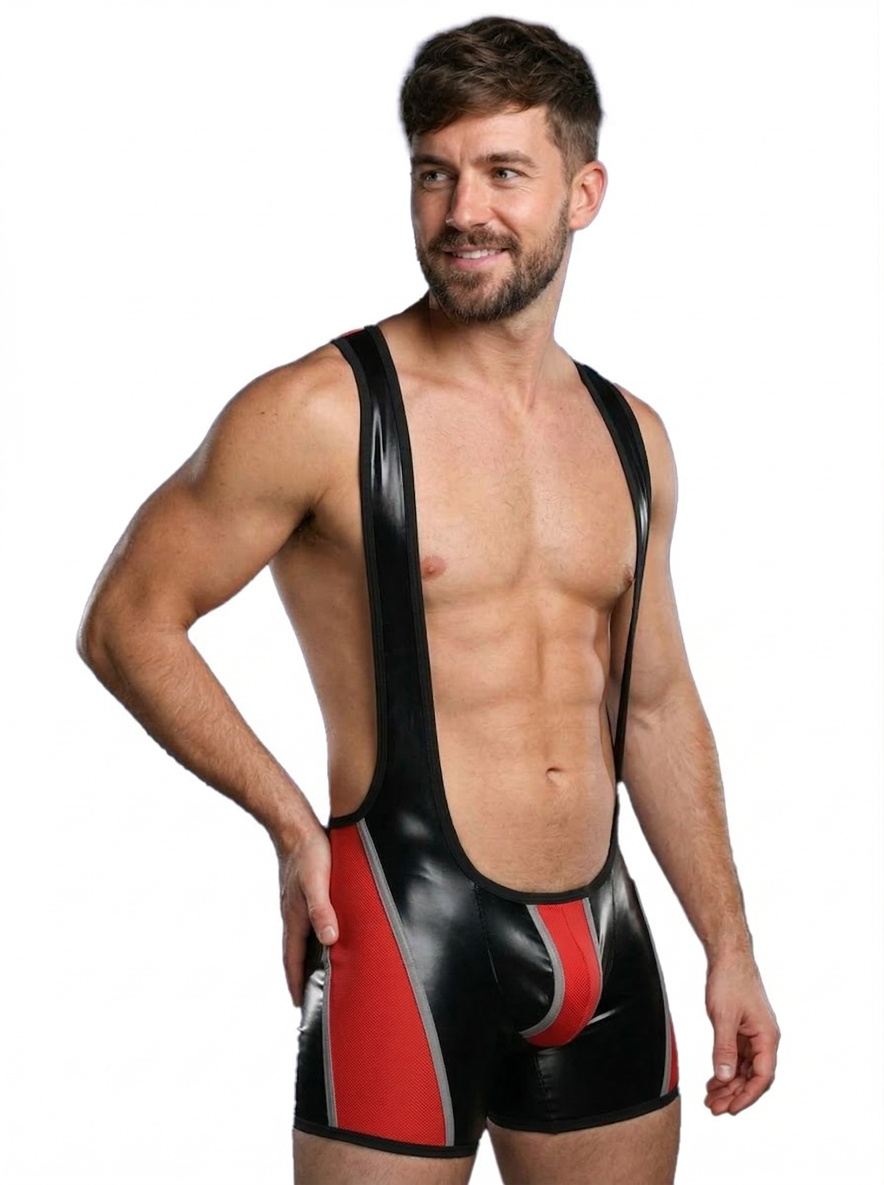 [Copy]【New glossy finish】Colorblock Fitted Singlet Romper-five colors available