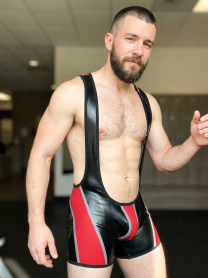 [Copy]【New glossy finish】Colorblock Fitted Singlet Romper-five colors available