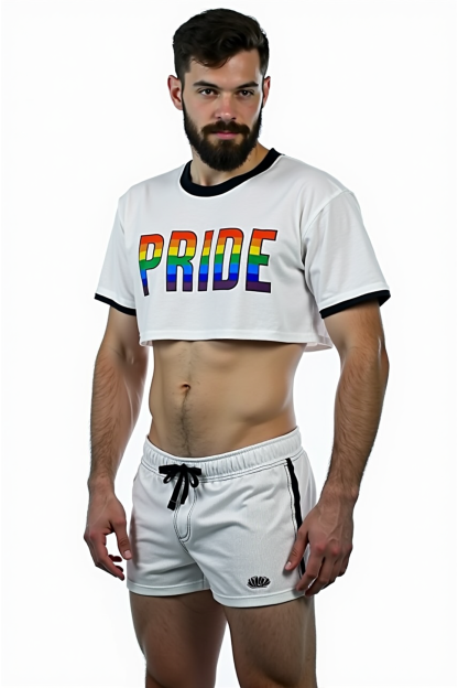 Pride Rainbow Crop Top & Shorts Set