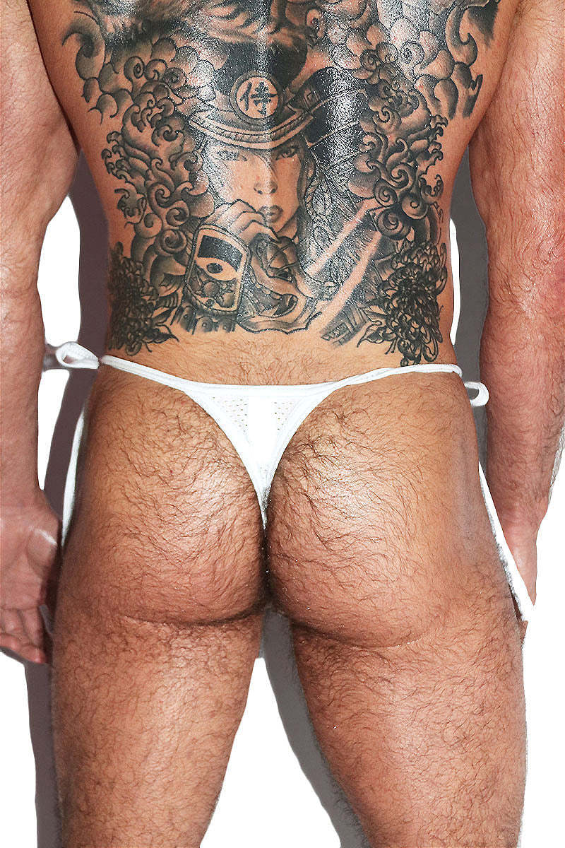 69 Print V-Neck Crop Top & Thong Set