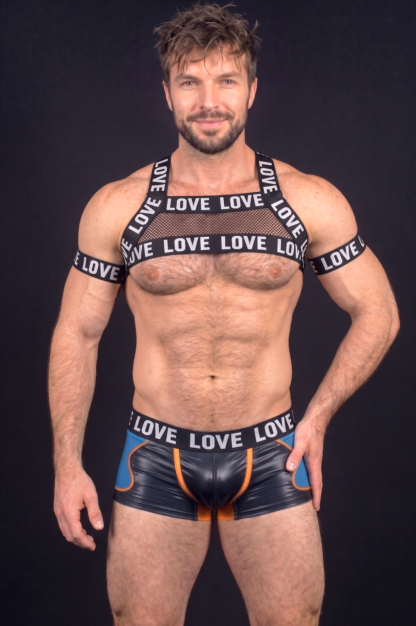 Joylgbt Men’s Logo Elastic Mesh Harness