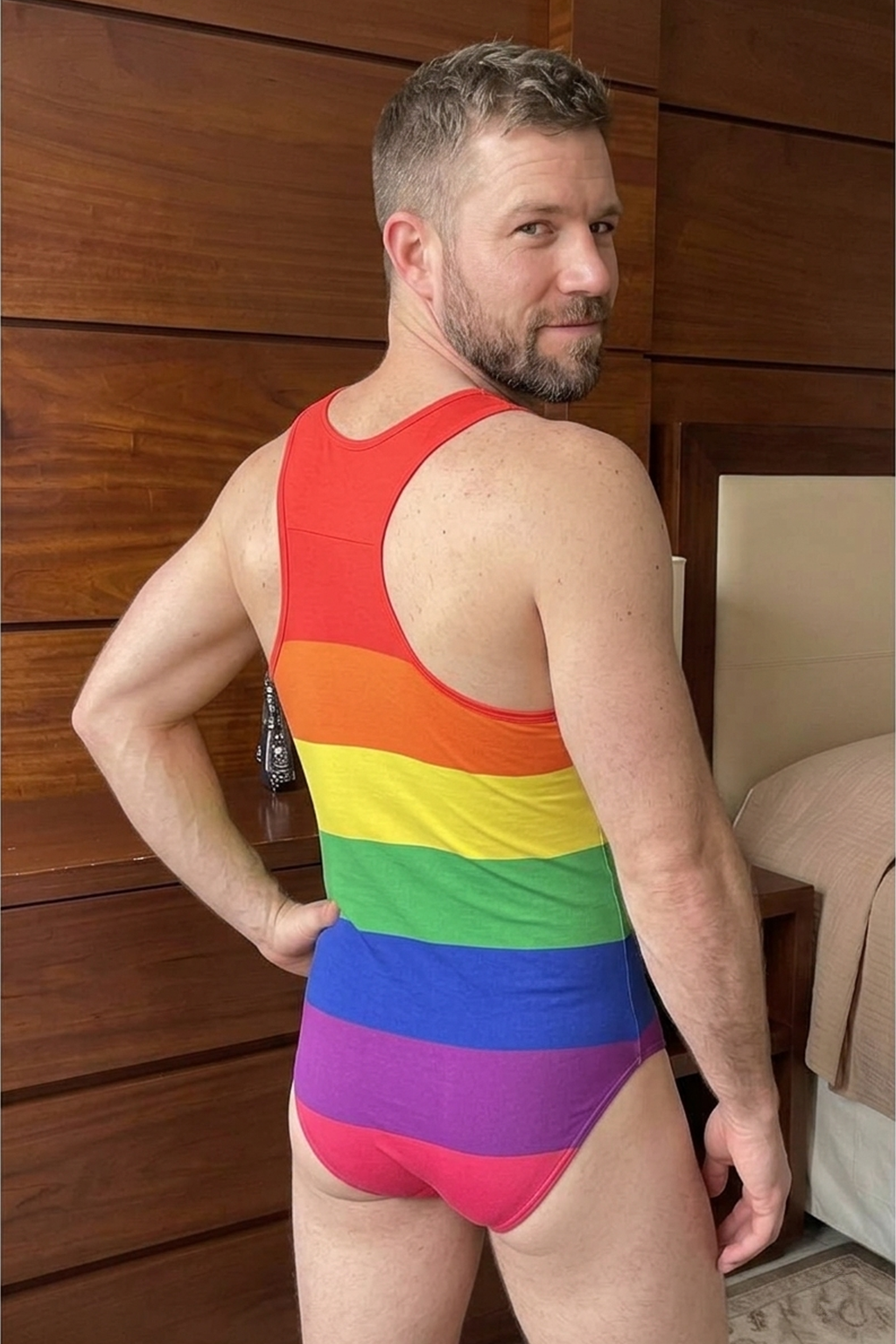 Fabpride Rainbow Pride One-Piece bodysuit