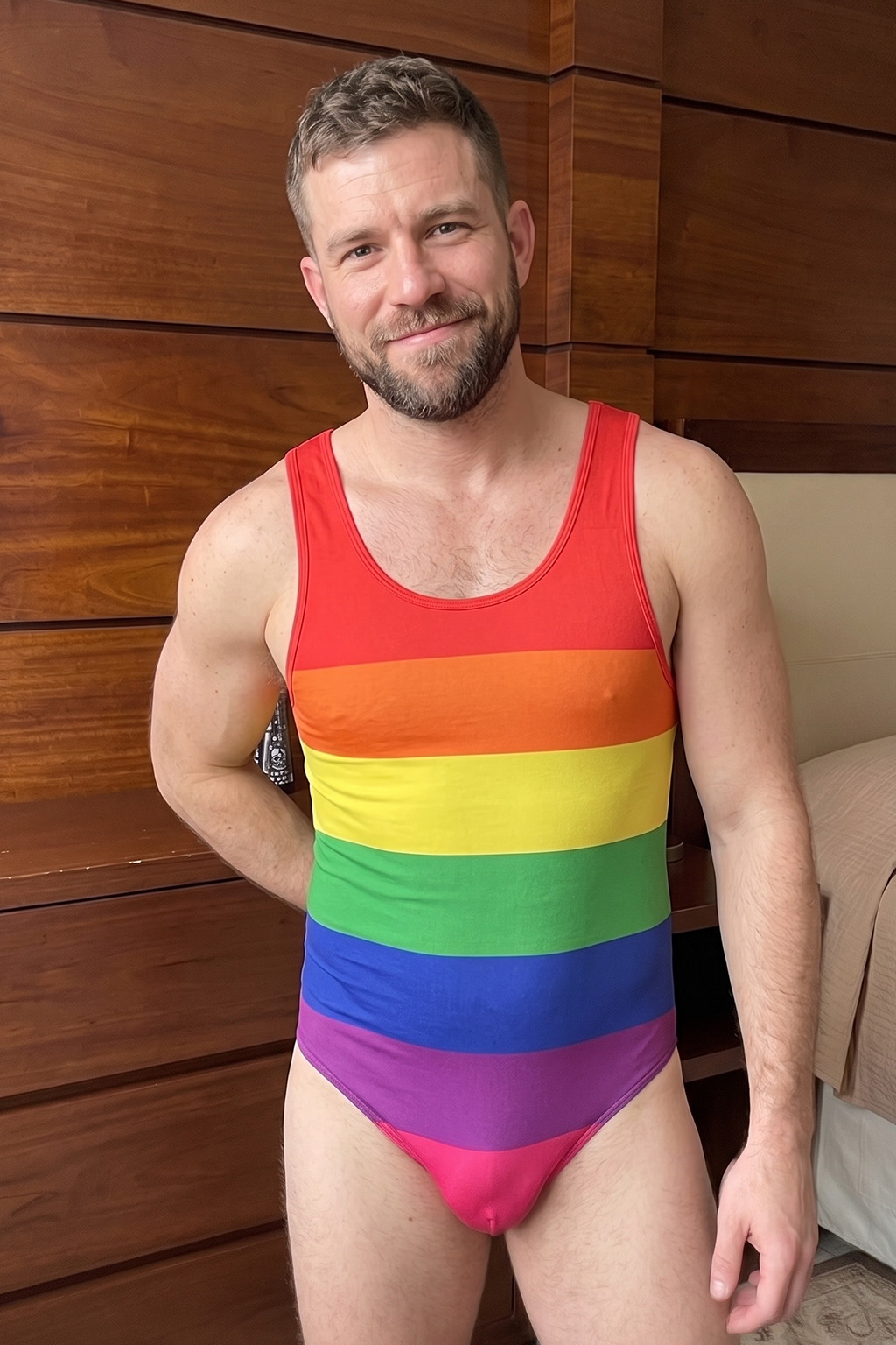 Fabpride Rainbow Pride One-Piece bodysuit