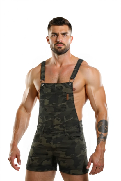 CAMO JEANS OVERALLS