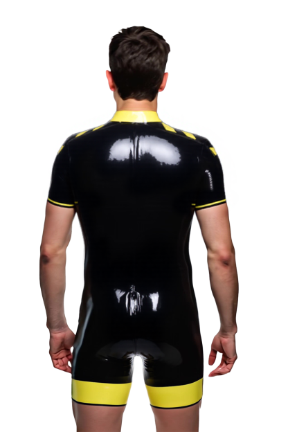 Mysteryglove PU Leather Polo Romper