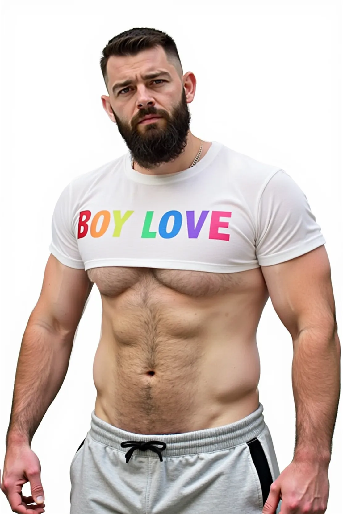 Rainbow Lettering Micro Tee