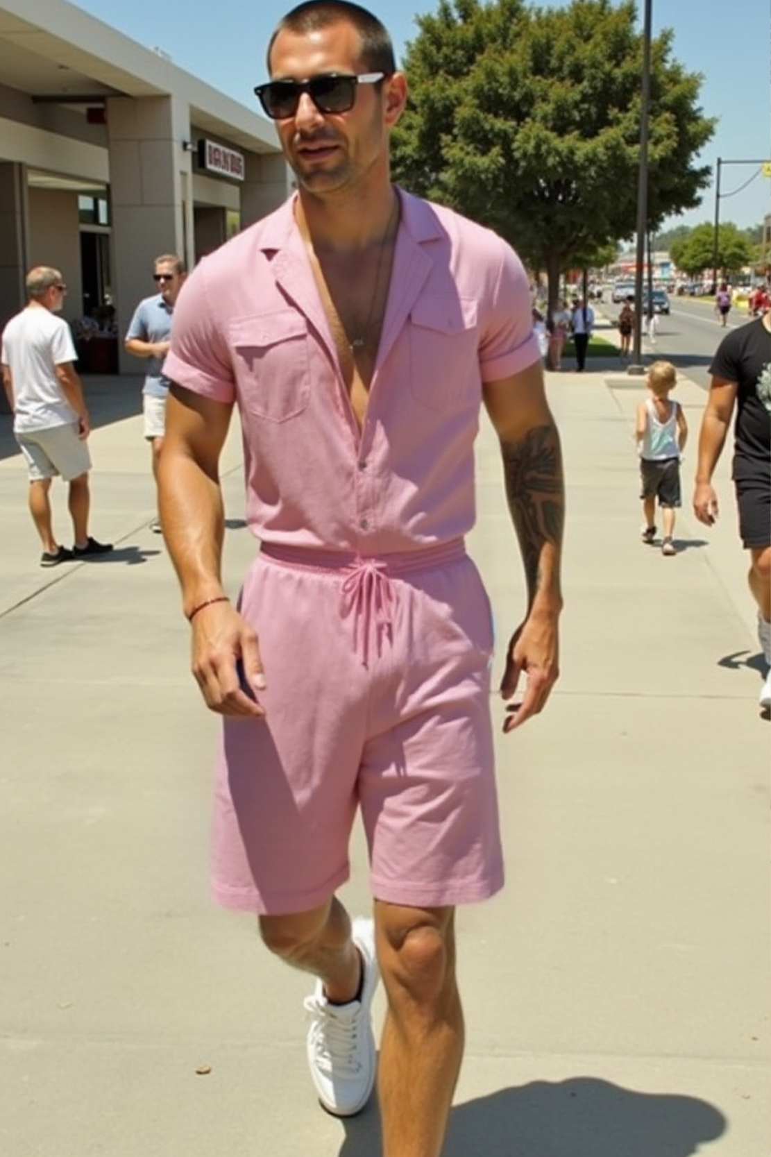 Joylgbt Men’s Pink Romper 