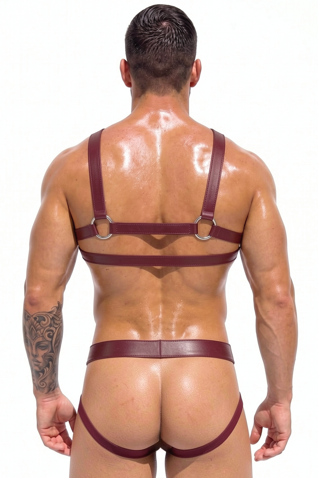 Joylgbt Double-Buckle Harness Thong Set