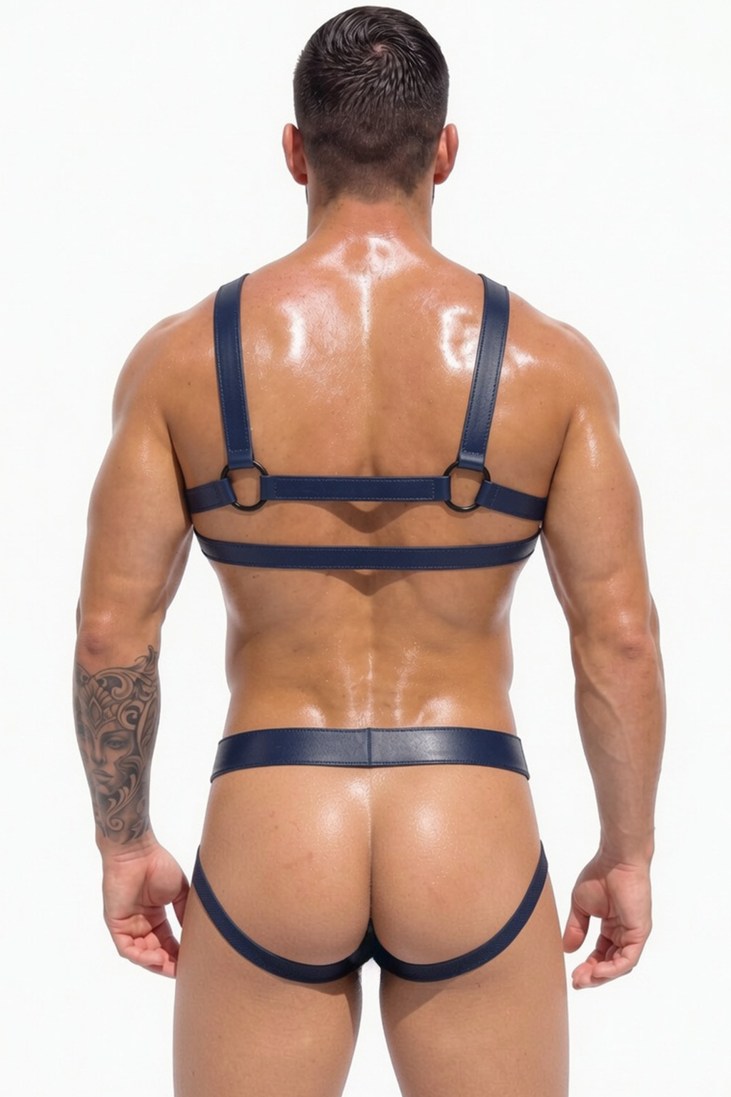 Joylgbt Double-Buckle Harness Thong Set