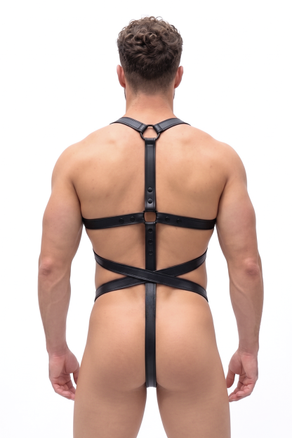 Men’s Blue Cross Harness Brief Set（Two Color)