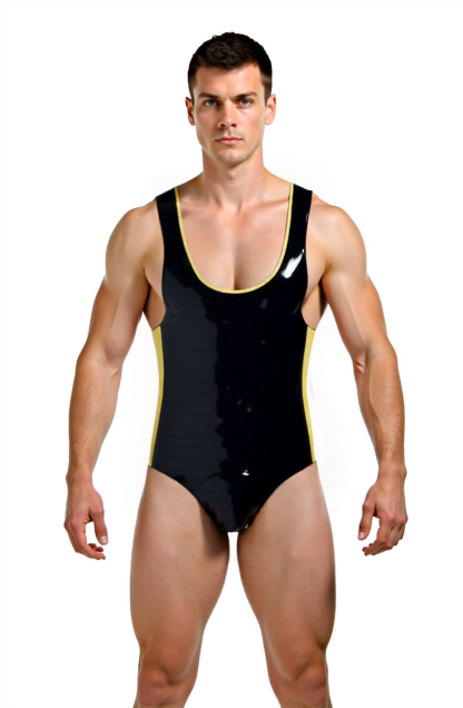 Joylgbt Men's Shiny Wrestling Singlet