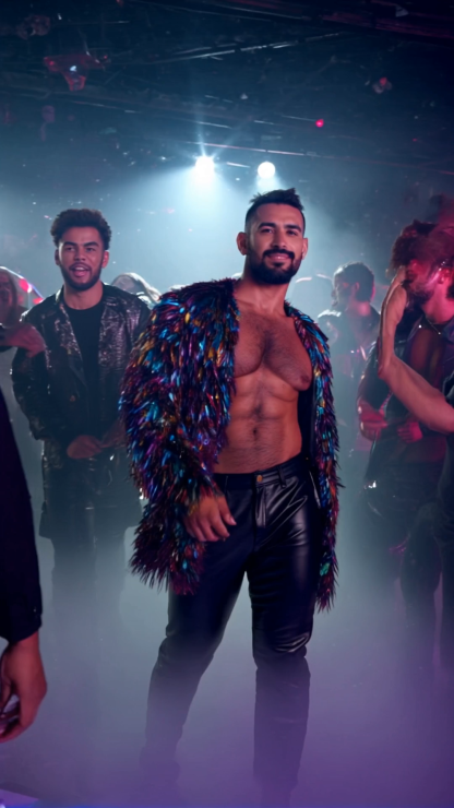 Men’s Rainbow Disk Sequin Jacket