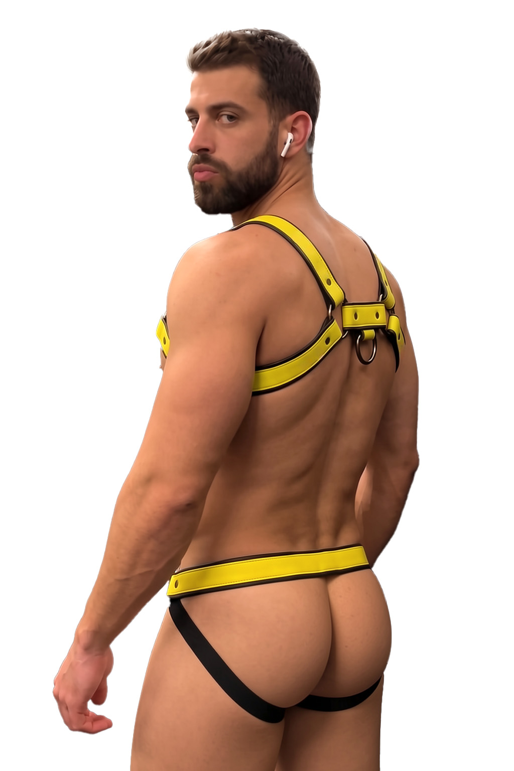 Joylgbt Men’s Yellow Harness Briefs