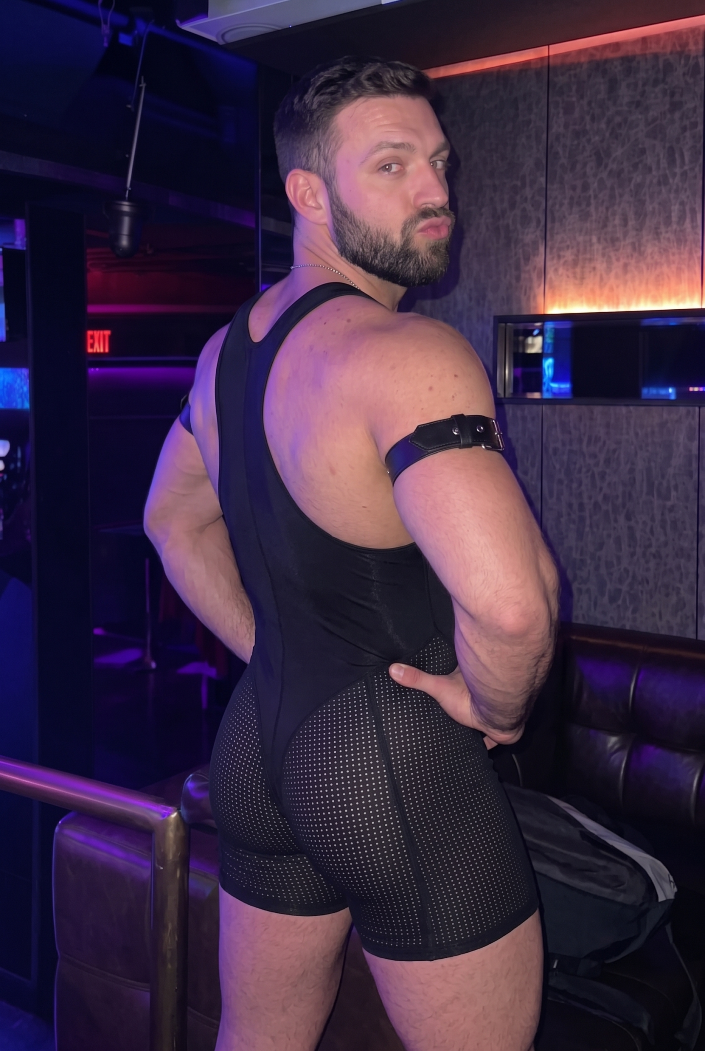 Joylgbt Men’s Black Bodysuit Shorts