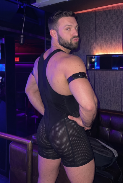 Joylgbt Men’s Black Bodysuit Shorts