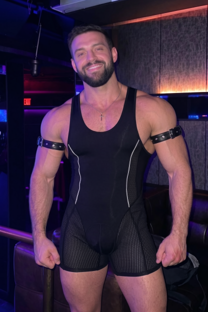 Joylgbt Men’s Black Bodysuit Shorts