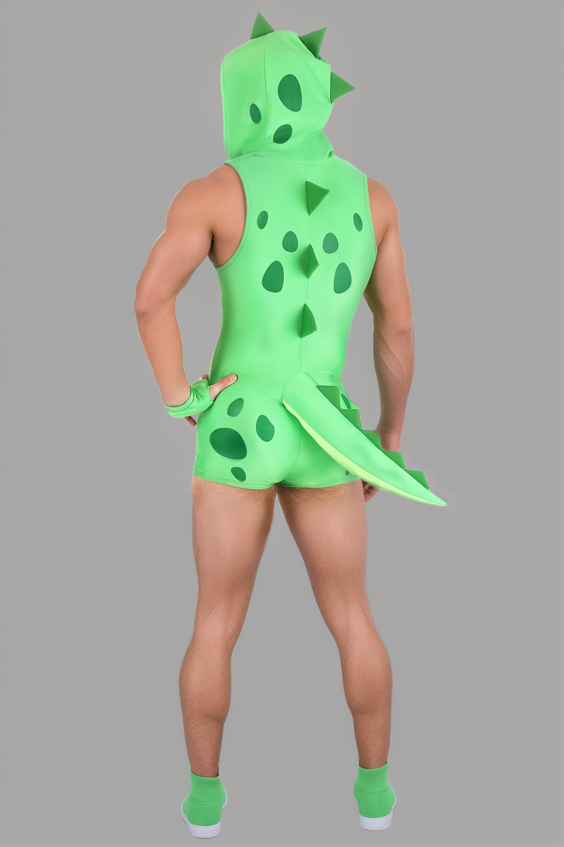 Men’s Jurassic-Themed Festival Costume Romper