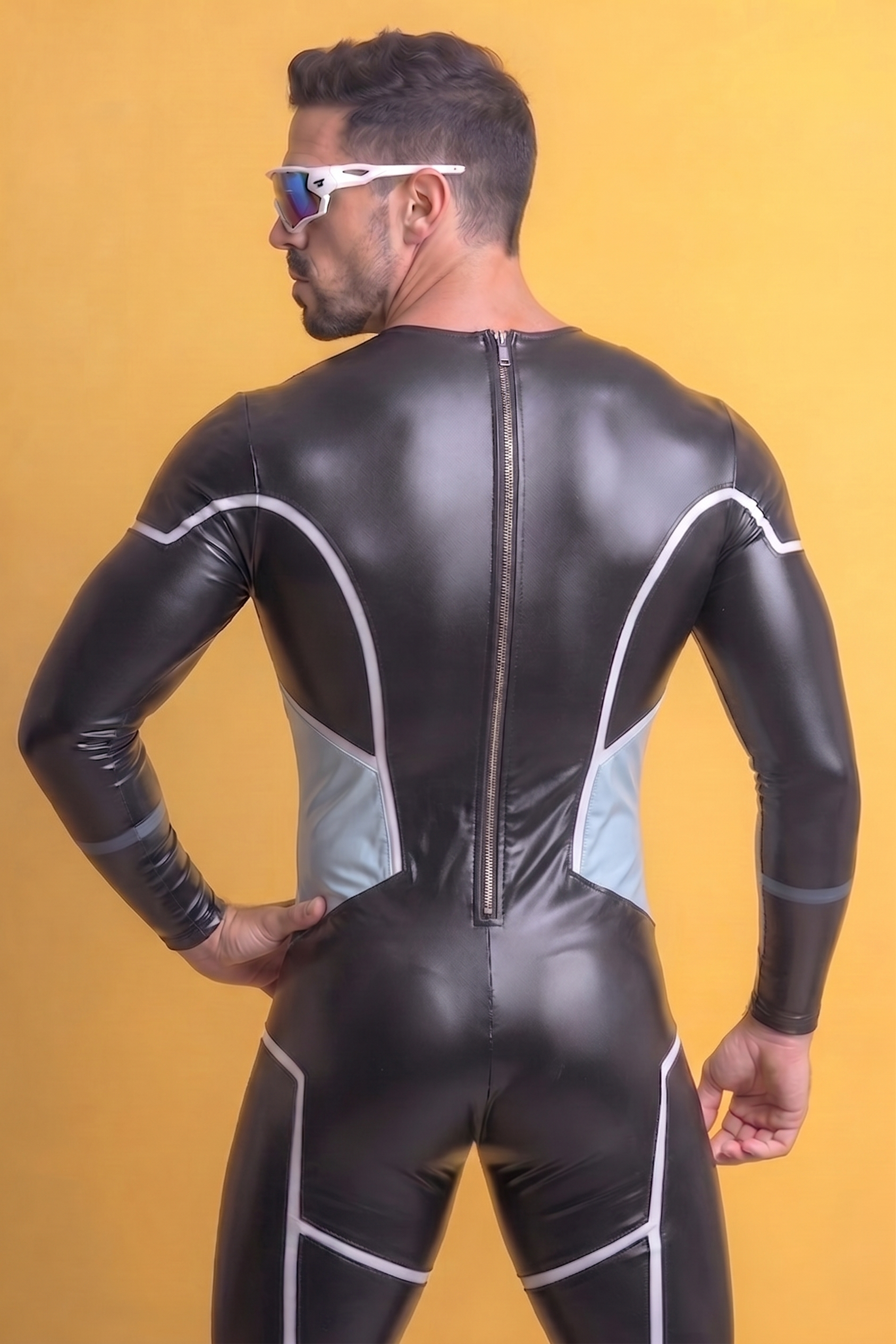 Joylgbt Men’s Leather Bodysuit