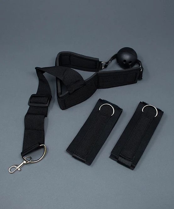 Mysteryglove Ball Gag w/ Attached Wrist or Bicep Restraints