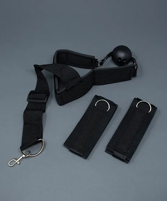 Mysteryglove Ball Gag w/ Attached Wrist or Bicep Restraints