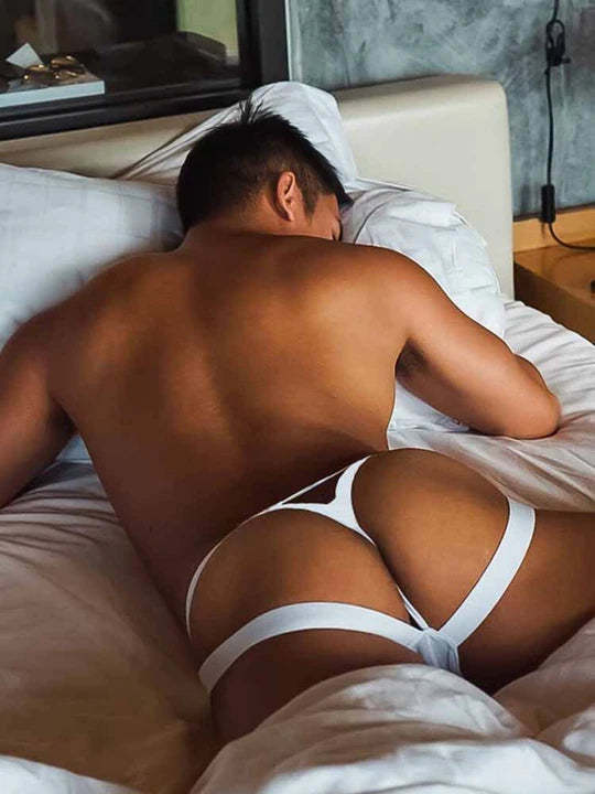 Men's Irregular Tank Top Jockstraps Set