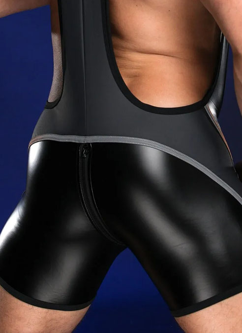 Colorblock Fitted Singlet Romper-Four colors available