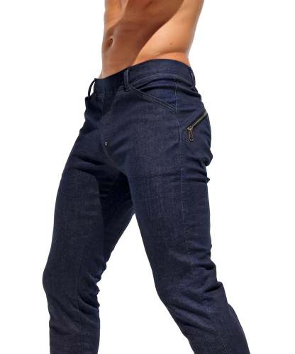 Slim-Fit Stretch Denim Pants