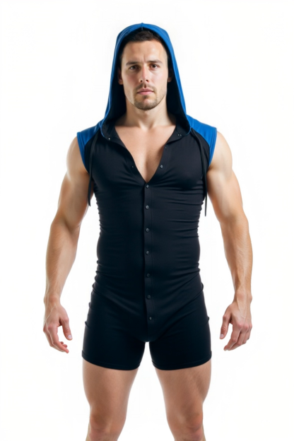 Joylgbt‘s Cobalt Color Block Sleeveless Onesie