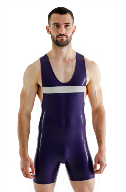 Joylgbt Form-Fitting PU Bodysuit 