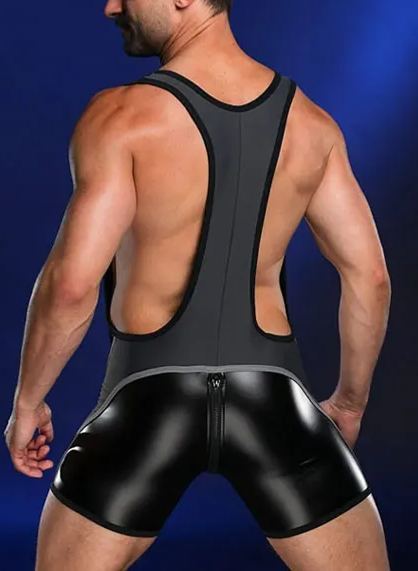 Colorblock Fitted Singlet Romper-Four colors available