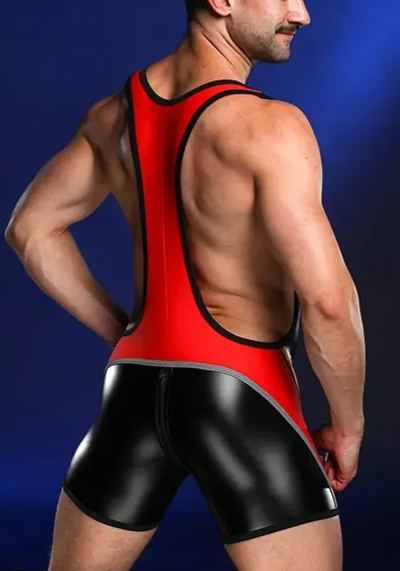 Colorblock Fitted Singlet Romper-Four colors available