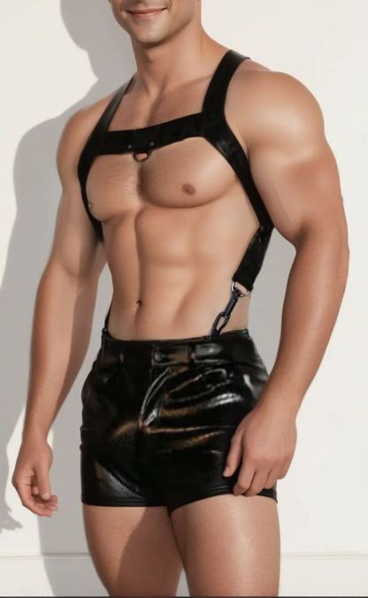Fabpride Men's Ultra-Sexy Body Cage Bodysuit