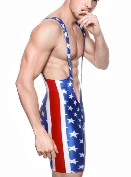 Mysteryglove Stars & Stripes Singlet Patriotism Never Looked So Sexy