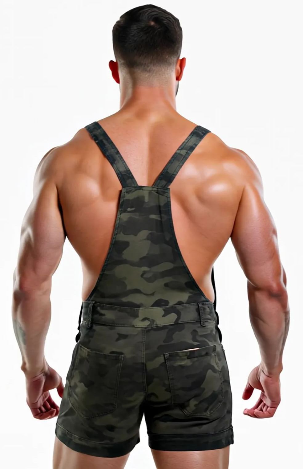 CAMO JEANS OVERALLS