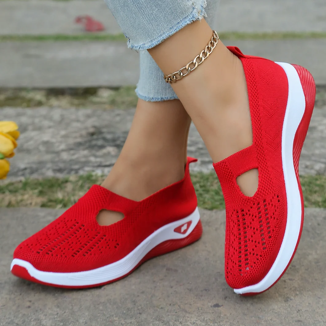 Roter Marlene Sommerschuh
