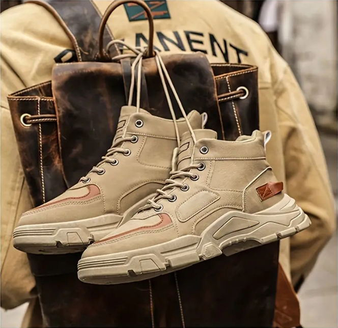 Men's All-Day Comfort Leather Arch Support Waterproof Cushioned Walking Shoes