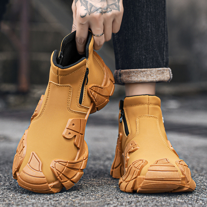 Men‘s Plush Warm Soft Waterproof Hiking Boots