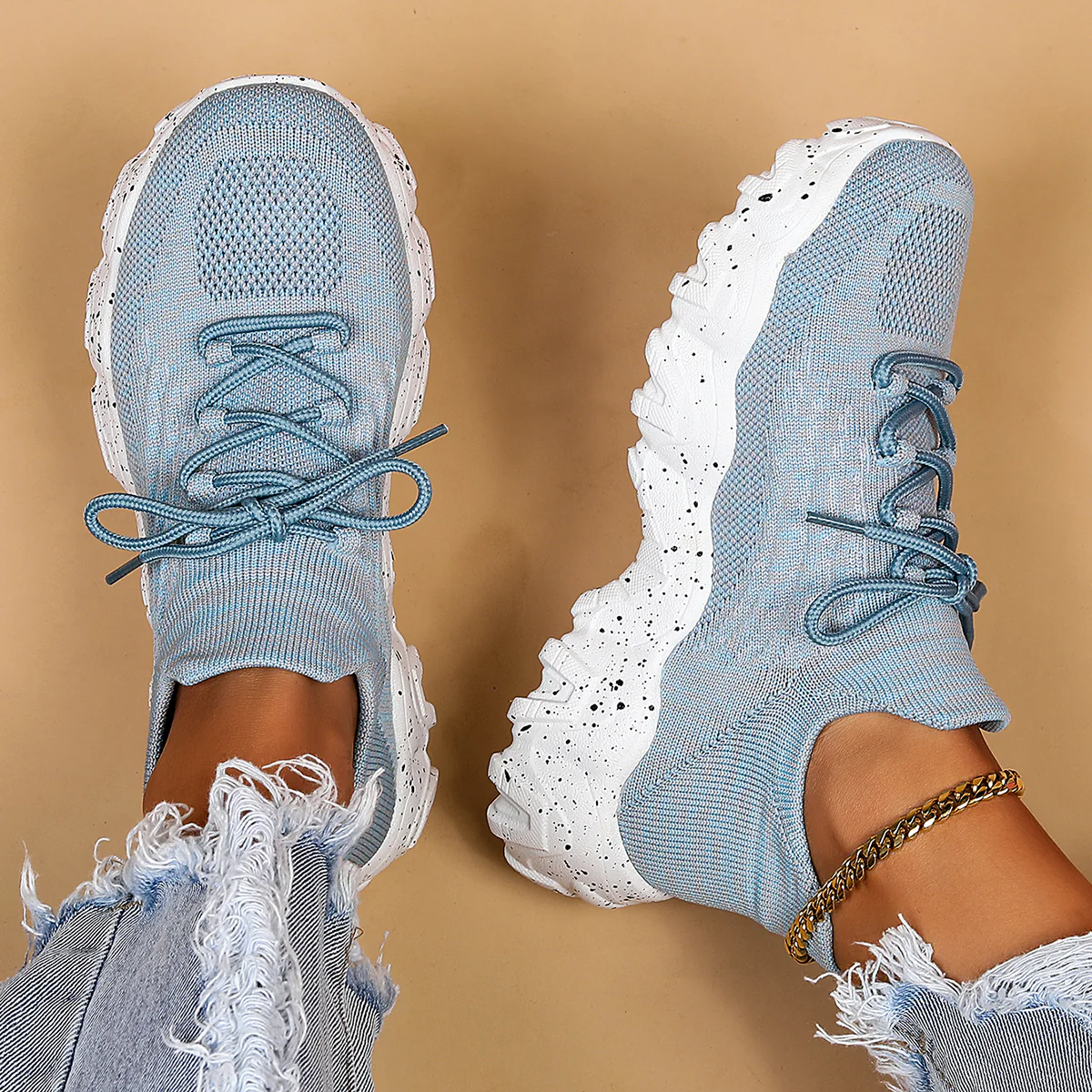 Breathable Fly-Knit Socks Women's Sports Shoes