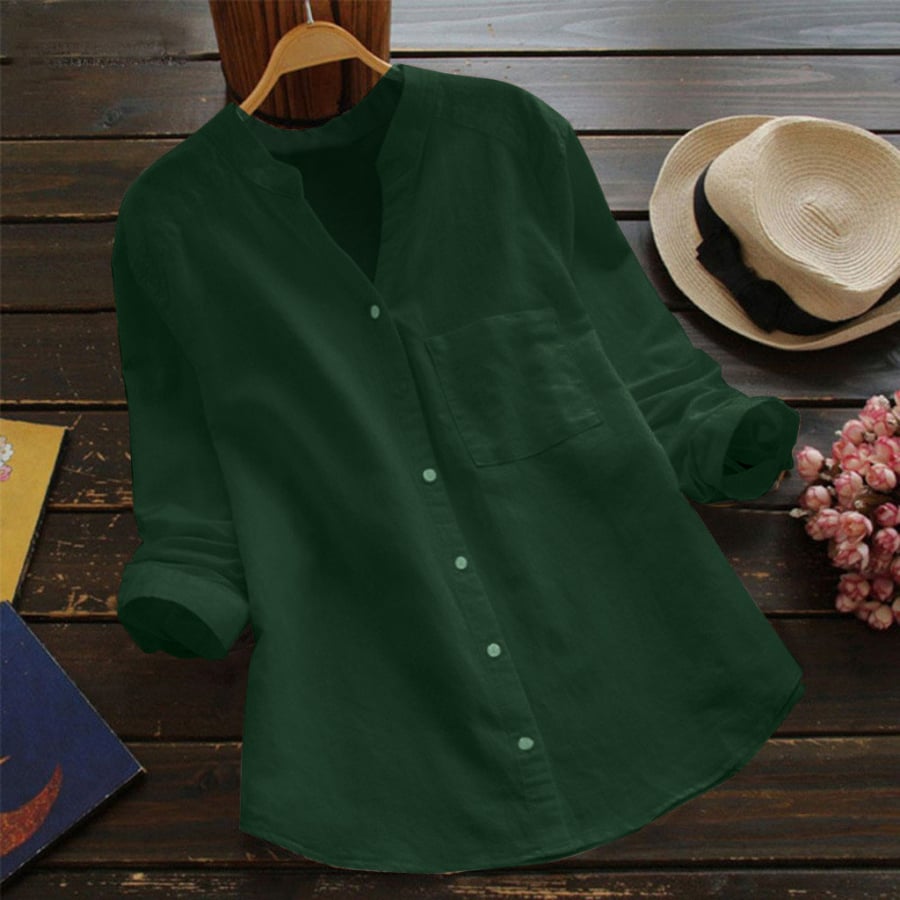 LINEN COTTON CASUAL LOOSE SHIRT