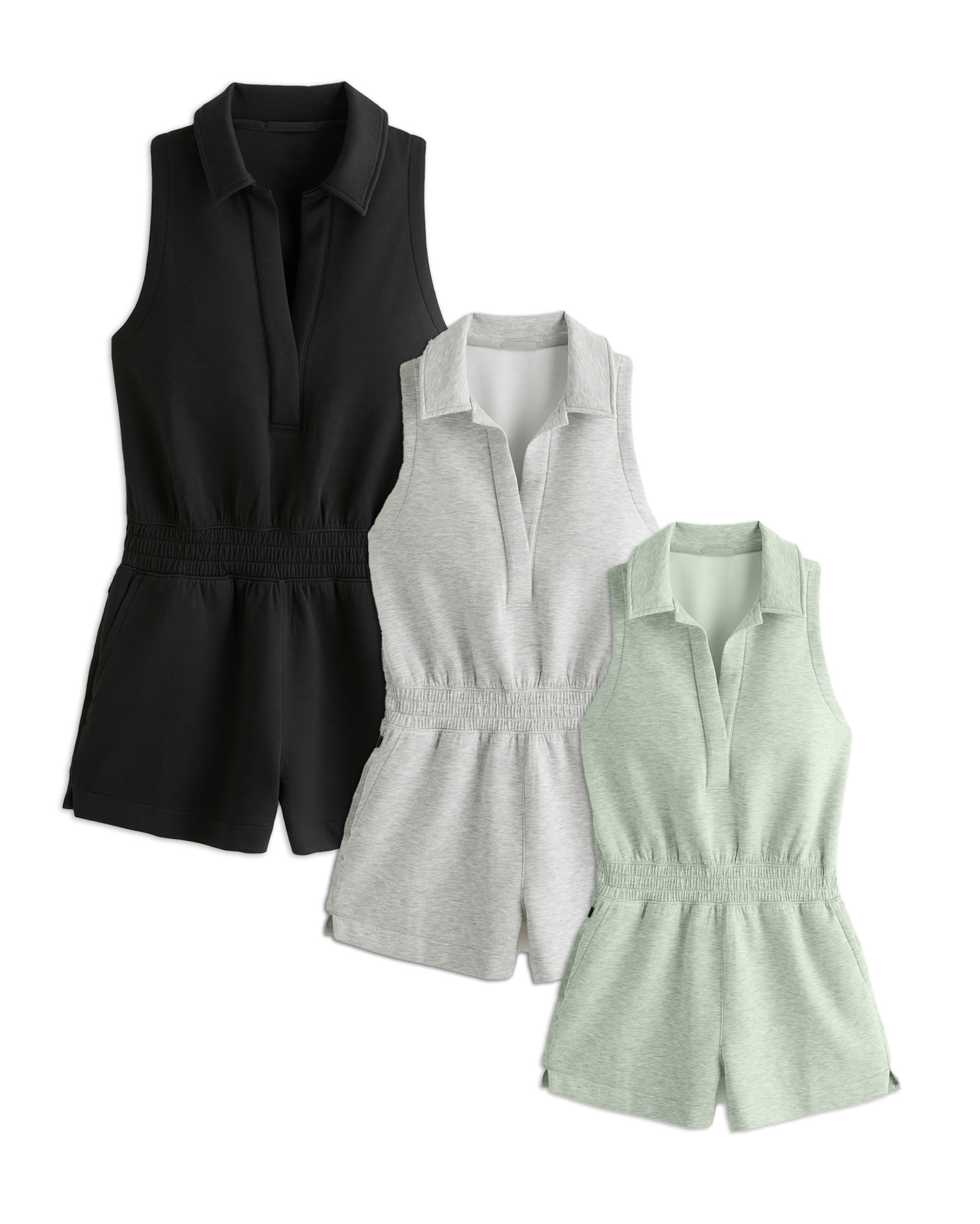 KNIT Polo Romper