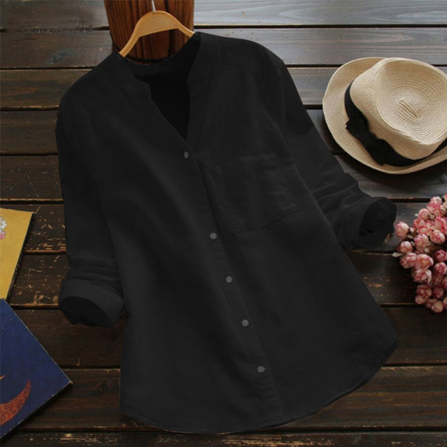 LINEN COTTON CASUAL LOOSE SHIRT